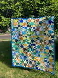 Patchwork baby quilt