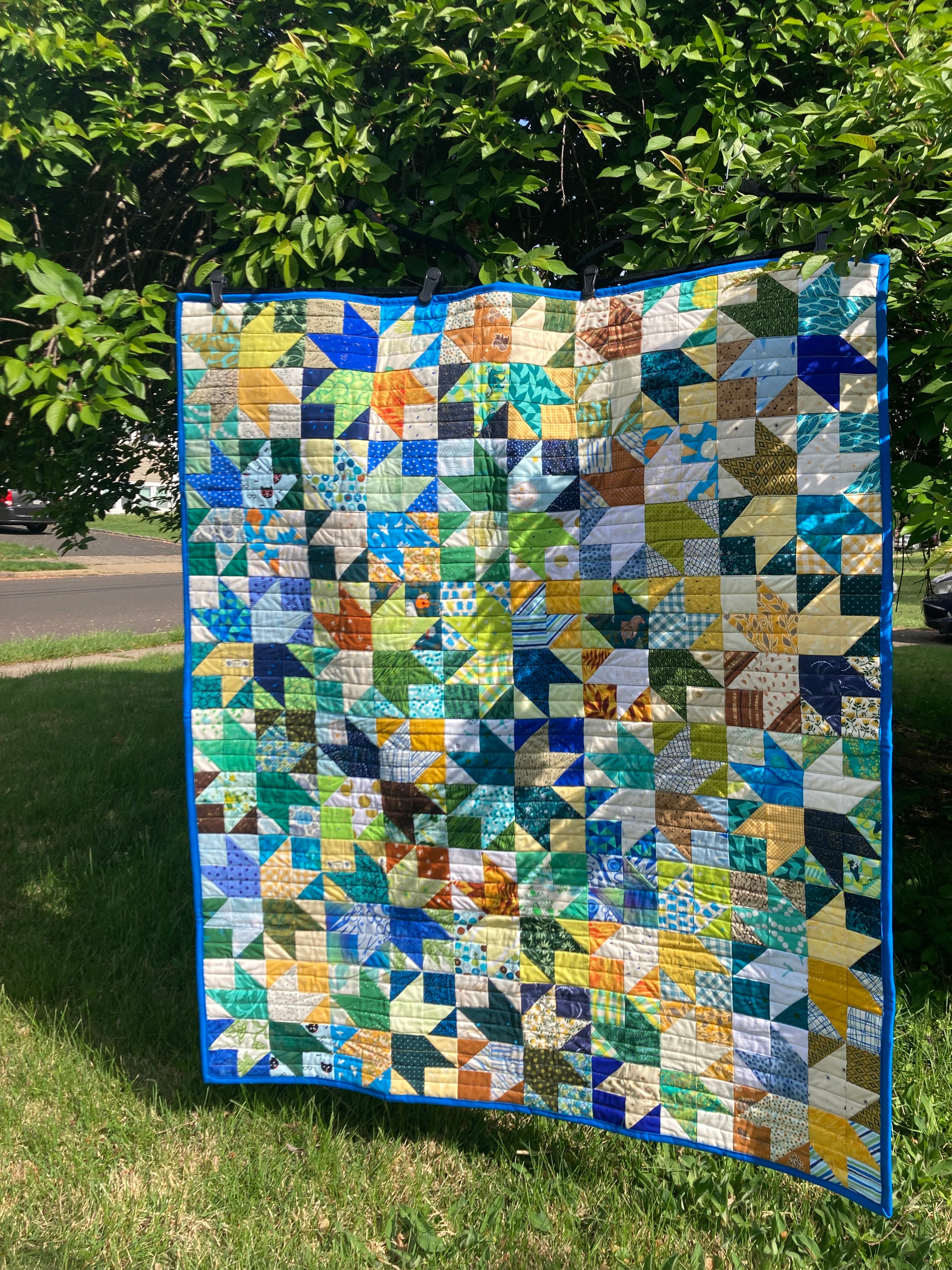 Patchwork baby quilt