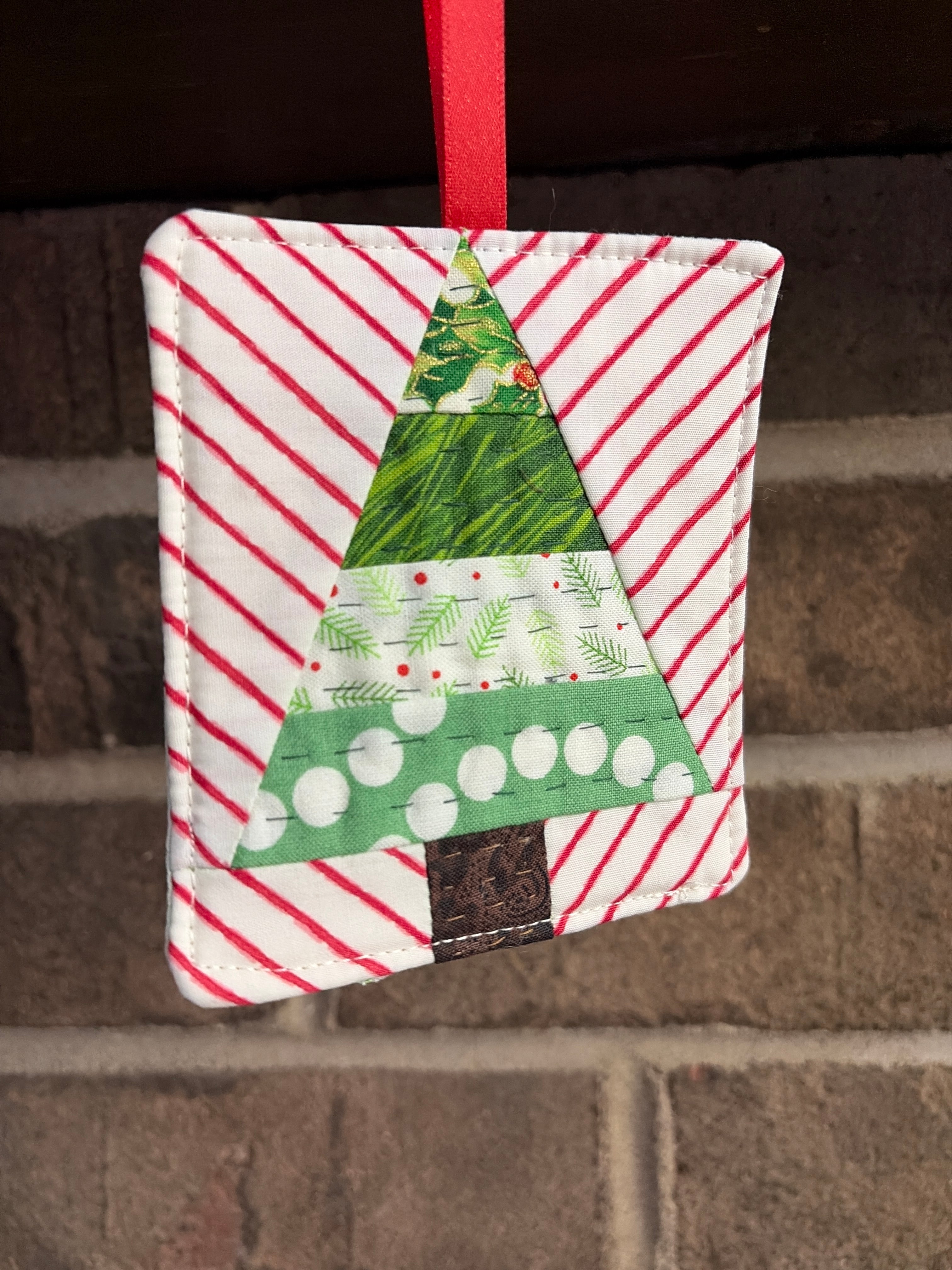 mini quilt tree ornaments